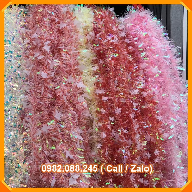 Dây kim tuyến dài 150cm trang trí tiệc sinh Nhật, Noel, Tết