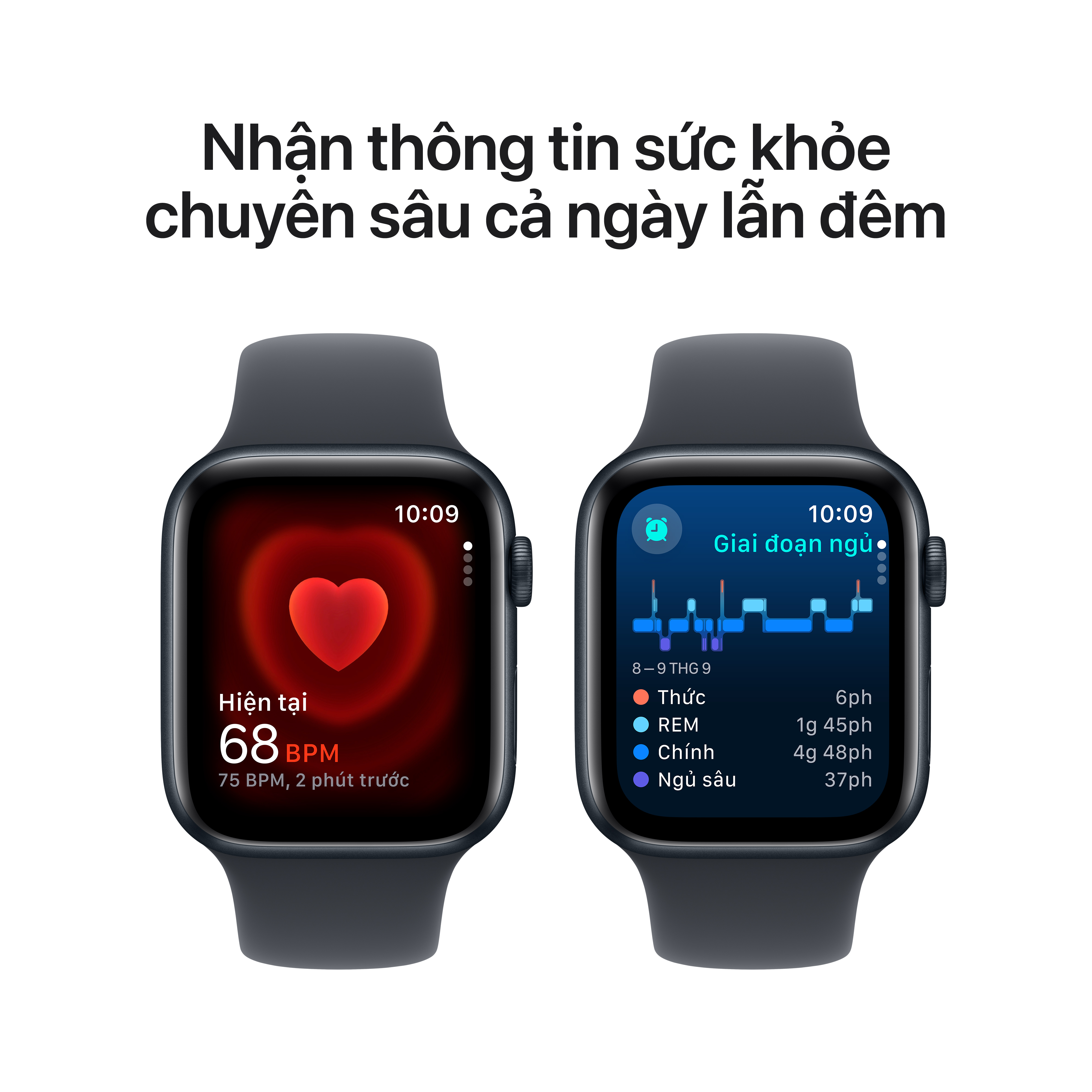 Apple Watch SE 2024 GPS (Viền nhôm, dây cao su)
