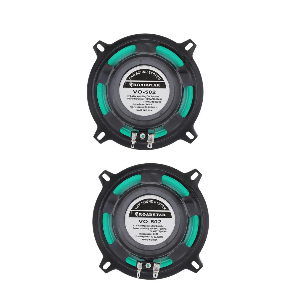 5 Inch 100W Universal Car HiFi Coaxial Speaker Vehicle Door Auto Audio 2x