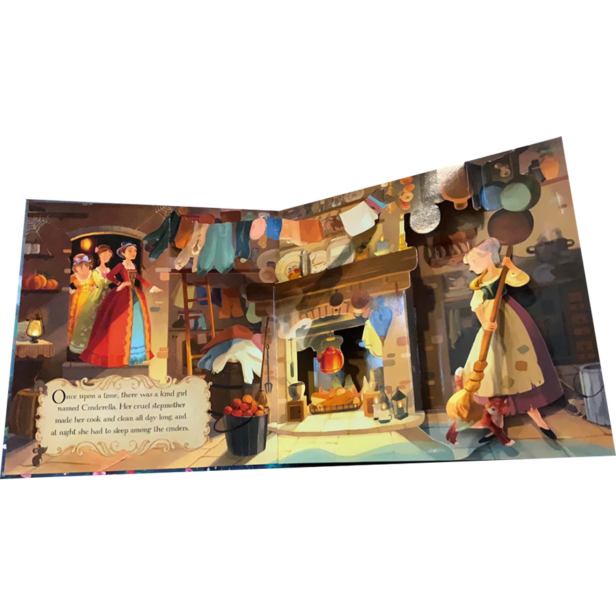 Hình ảnh Sách tương tác tiếng Anh - Usborne Pop-up Fairy Tales Cinderella