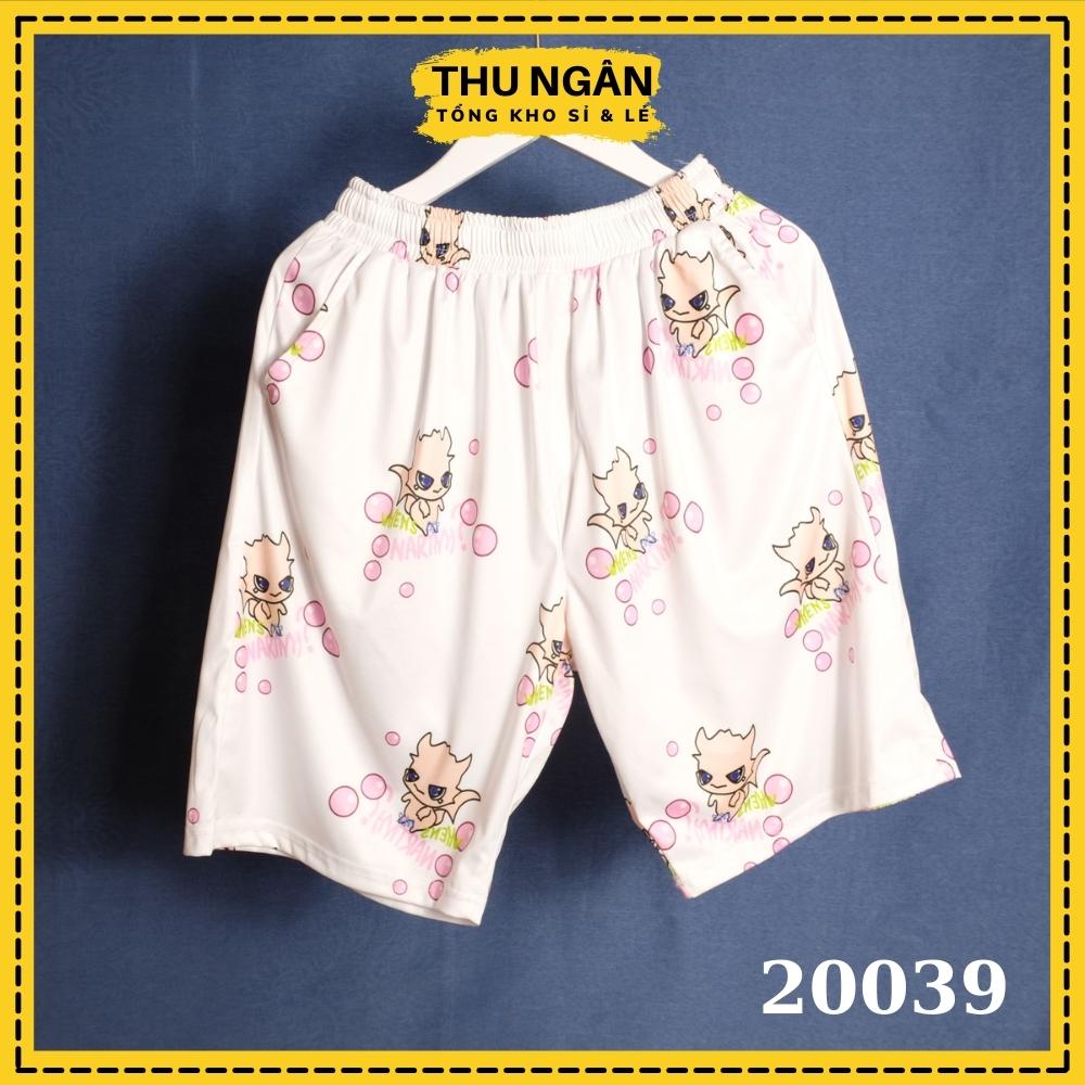 Quần Đùi Thun Unisex Cho Nam Nữ Chất Đẹp Cao Cấp Mặc Nhà 20039