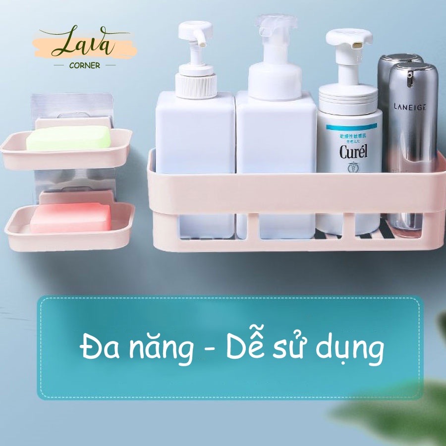 Khay/Kệ nhựa nhà tắm,nhà bếp gắn tường
