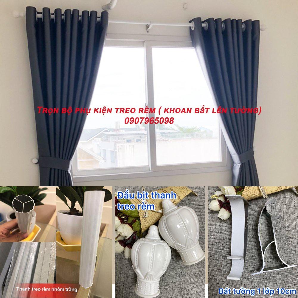 Bát trụ đỡ thanh treo rèm cửa dài 10cm