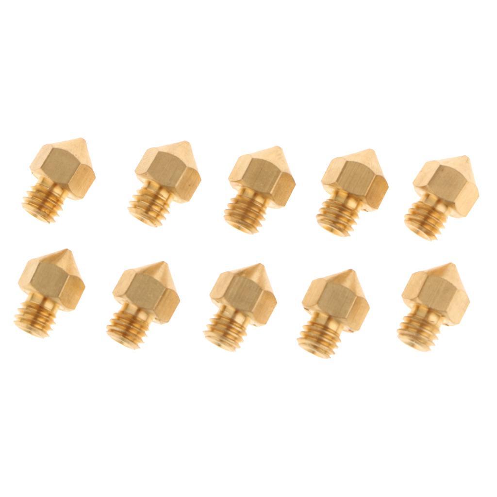 Assembled Heating Extruder Hot End +10pcs 0.4mm Nozzle For MK8 3D Printer