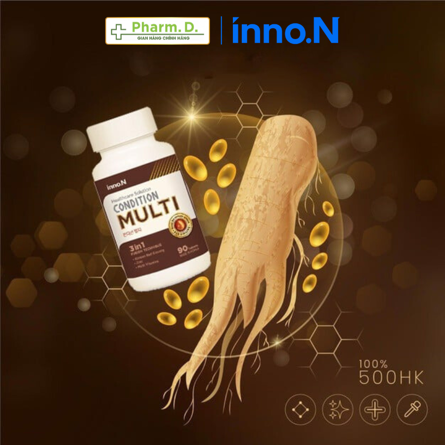 Viên Uống CONDITION Multi inno.N Bổ Sung Vitamin, Kẽm Và Chiết Xuất Hồng Sâm Hỗ Trợ Sức Khỏe