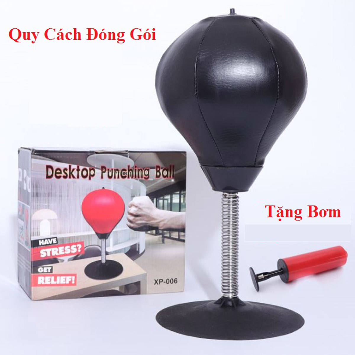 Bộ Trụ Đấm Bốc Đặt Bàn Xả Stress Punching Bag – Bóng Tập Đấm Bốc Phản Xạ Đặt Bàn Chính Hãng miDoctor