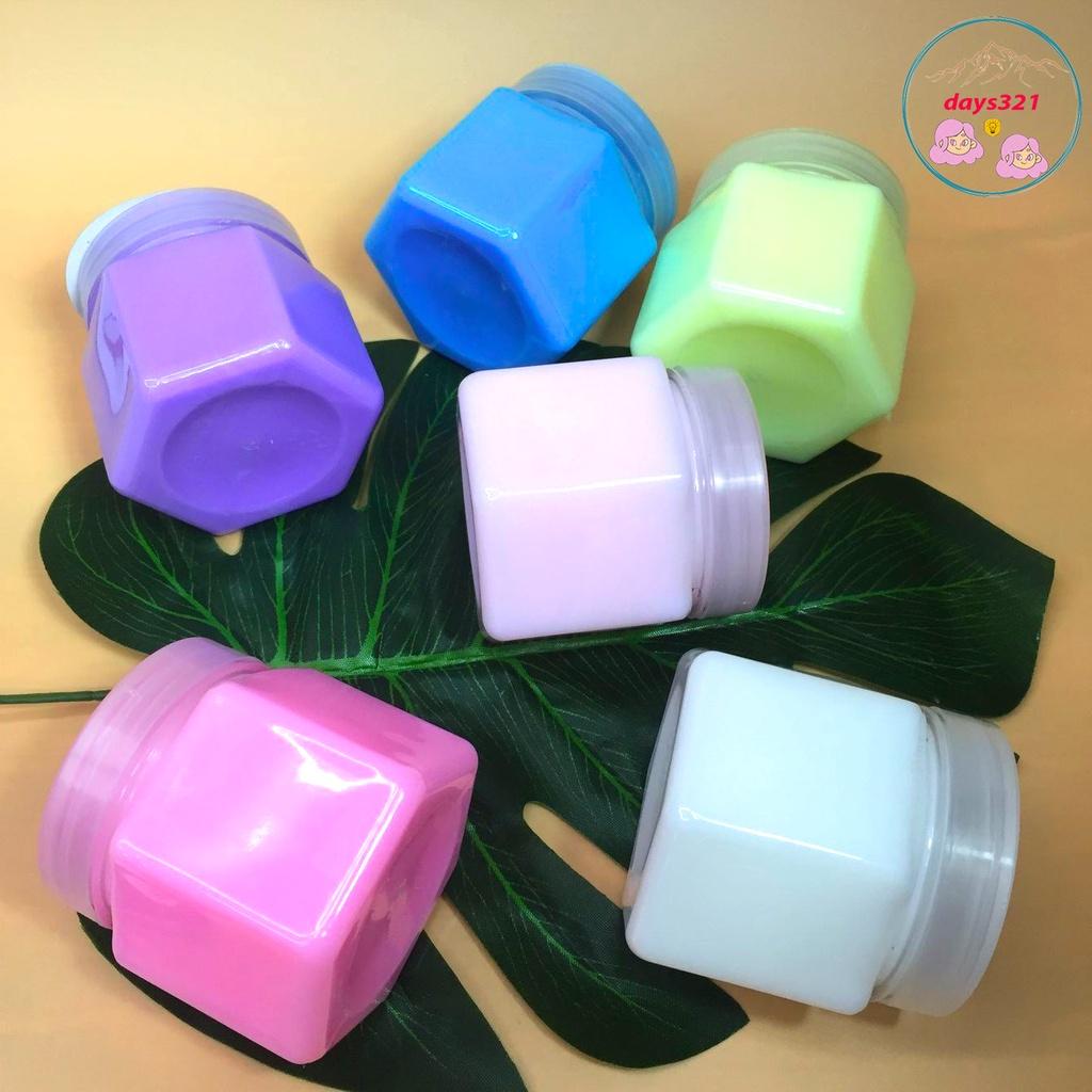 Slime siêu dẻo bóng mềm mịn màu rainbow pastel 9 màu cực đẹp Đồ chơi hũ slam chất nhờn ma quái squishy