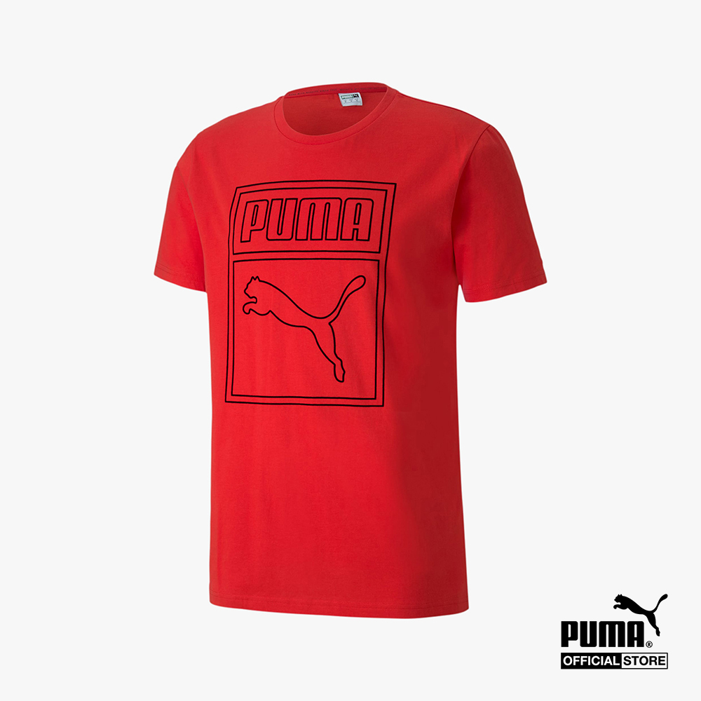 PUMA - Áo thun thể thao nam Graphic Box Logo 596426-11