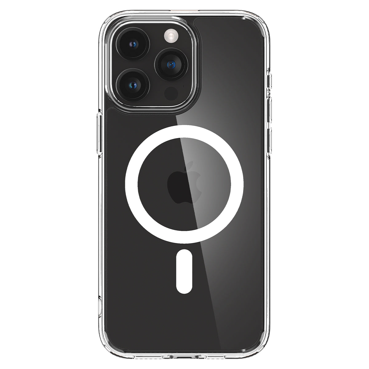 Ốp Lưng dành cho iPhone 15 Pro Max Spigen Crystal Hybrid MagFit Clear Case - Hàng Chính Hãng