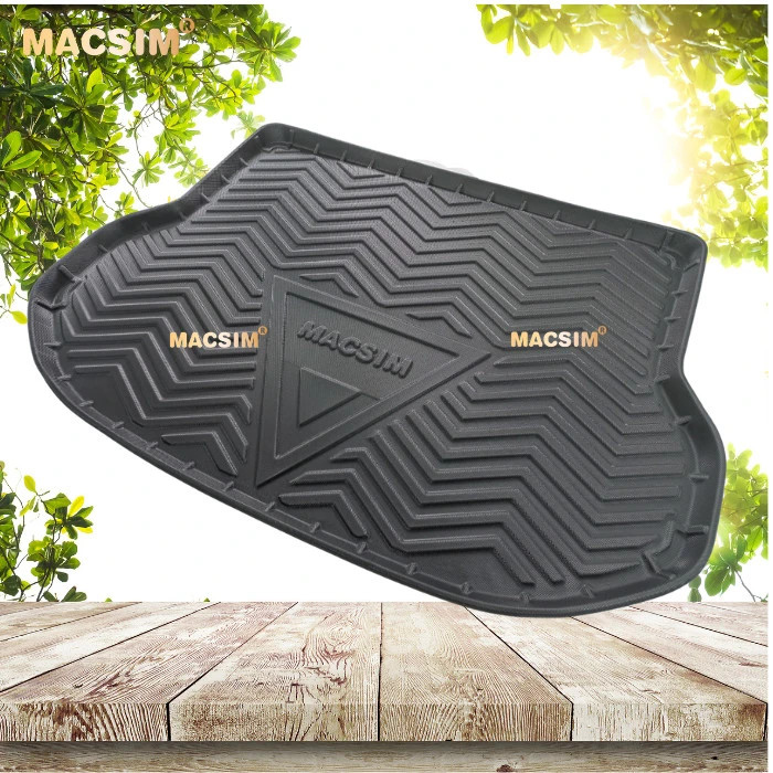 Thảm lót cốp xe ô tô (qd) Lexus NX 2014-2020 chất liệu TPV thương hiệu Macsim màu đen