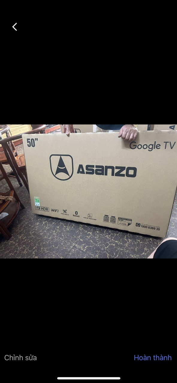 GOOGLE TI VI ASANZO-  4K 50 INCH- 50Ex10- hàng chính hãng- ĐIỀU KHIỂN GIỌNG NÓI