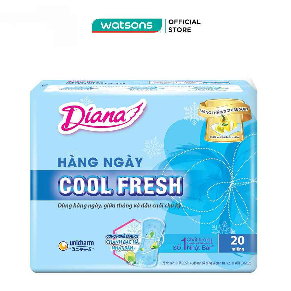 Băng Vệ Sinh Diana Hàng Ngày Sensi Cool Fresh 20Miếng