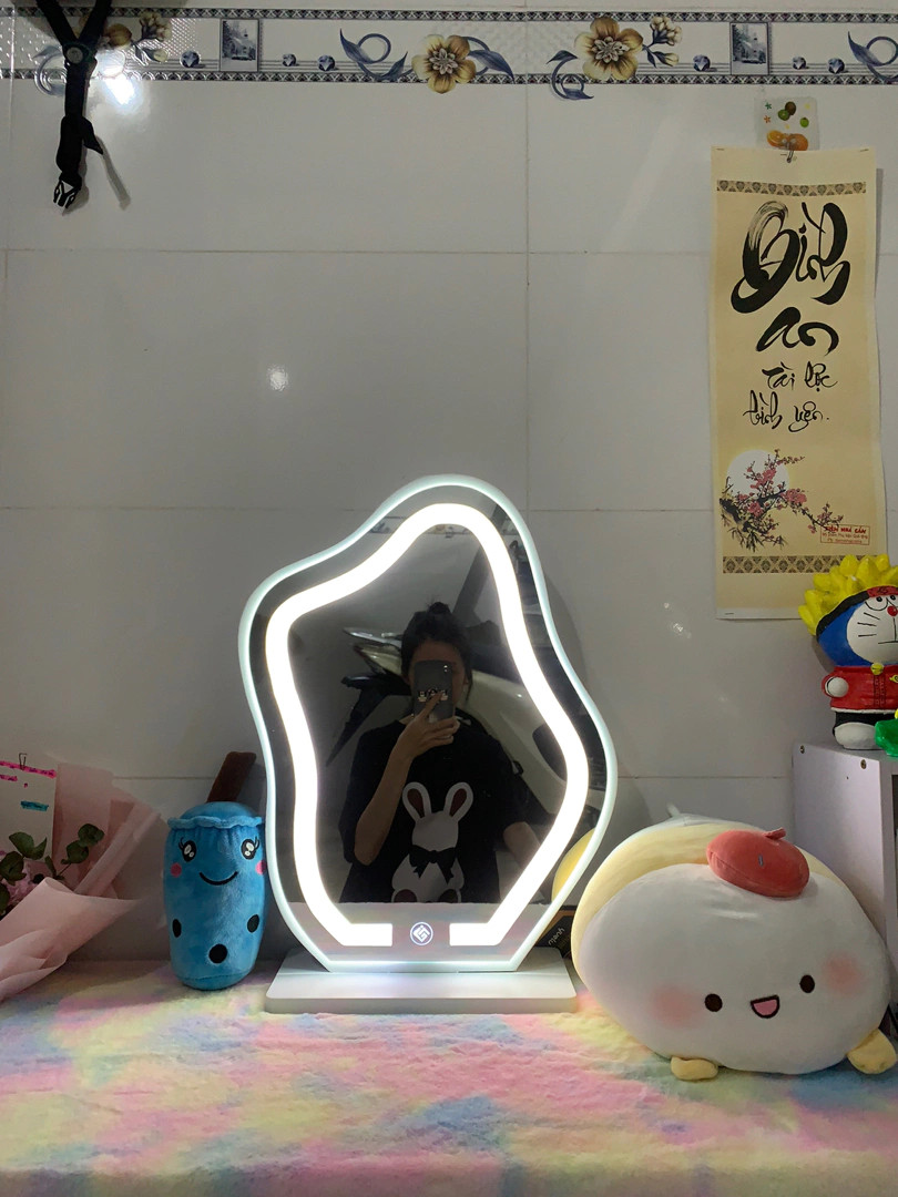 Gương led trang điểm hình đám mây dễ thương AP294