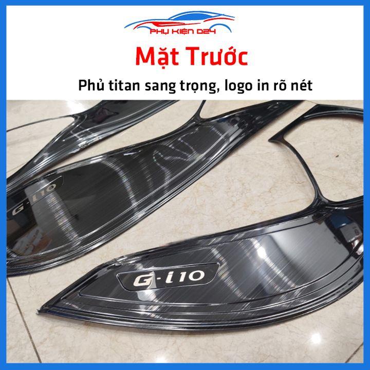 Bộ ốp tapli i10 2014-2015-2016-2017-2018-2019-2020-2021-2022 vân Titan chống xước va đập khi mở cửa và làm đẹp xe
