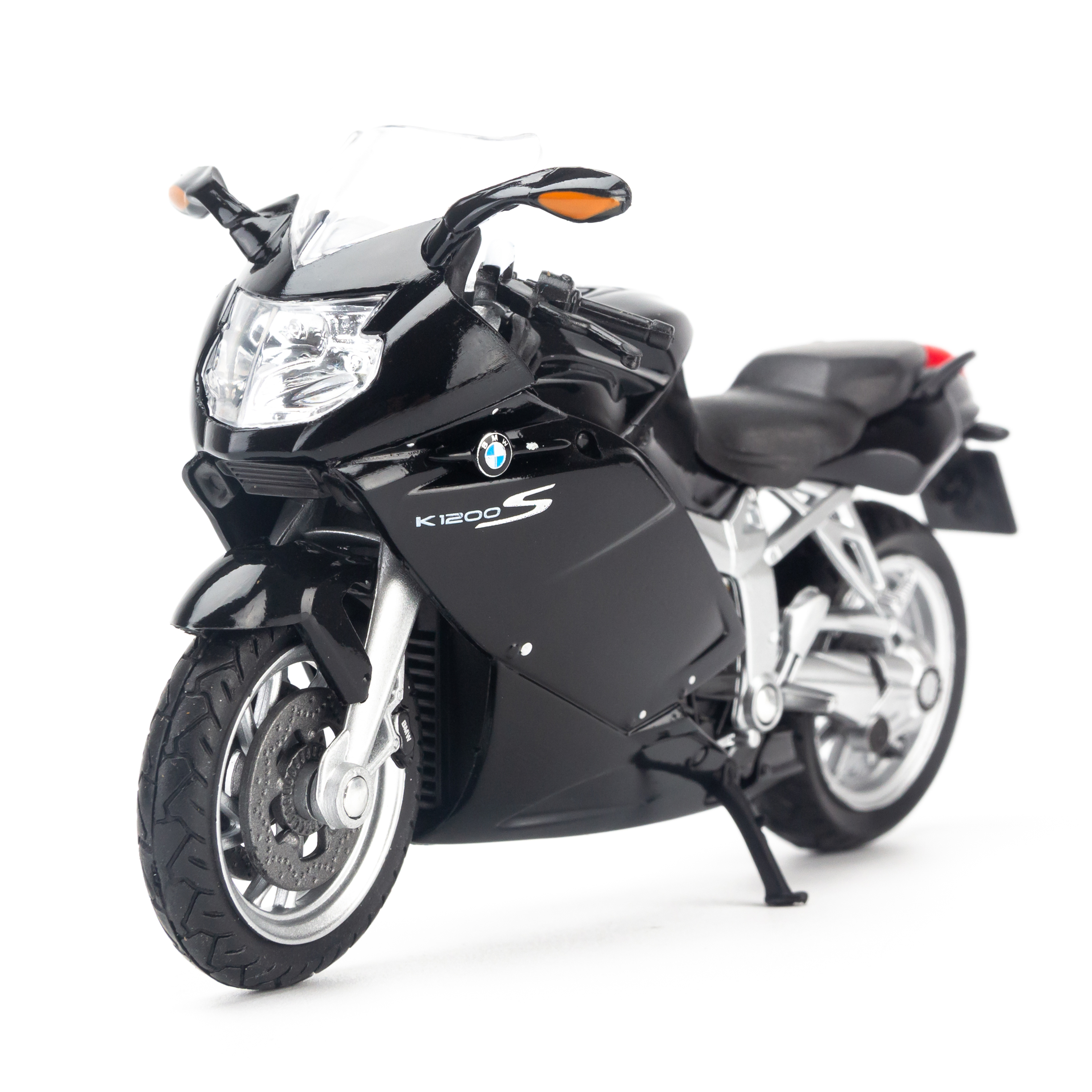 Mô hình xe mô tô BMW K1200S 1:18 Welly Black- 12829PW