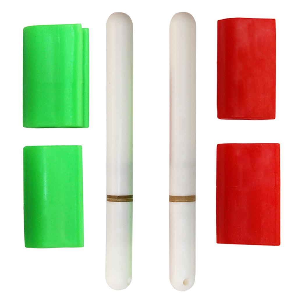 2xFishing Rod Luminous Stick Light LED Removable Float Night Tackle Red