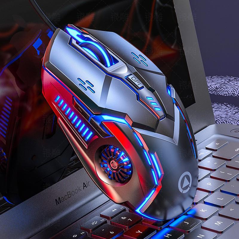 Chuột có dây Silver G5 phát sáng sử dụng máy tính văn phòng/ chơi game siêu mượt, DPI lên tới 3200