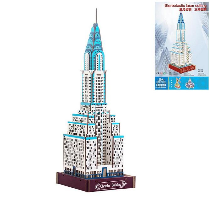 Đồ chơi lắp ráp gỗ 3D mô hình Chrysler building