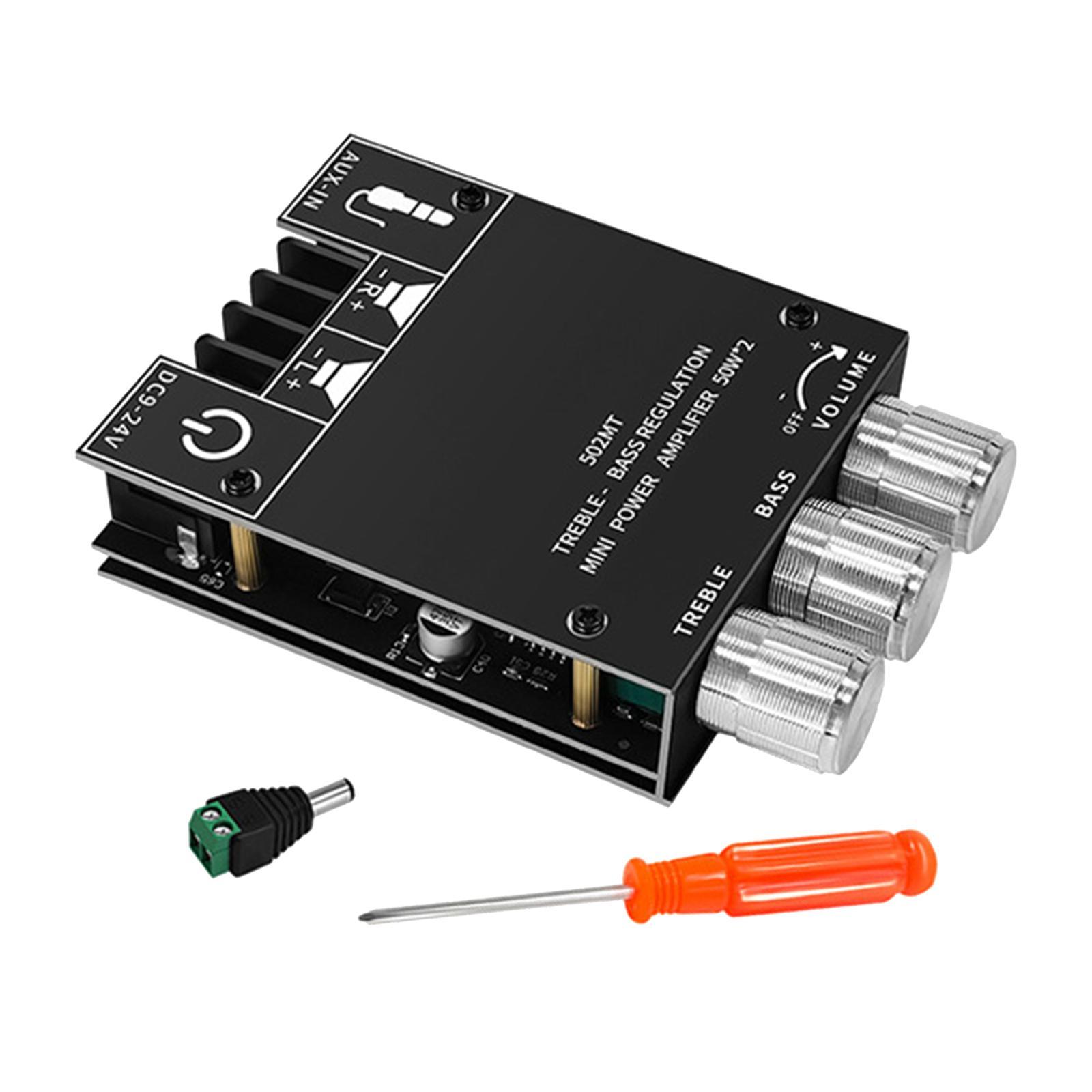 Power Amplifier Board, 50Wx2 2.0 Channel Digital Power Audio Amplifier Board Amp Board for Store Home Theater