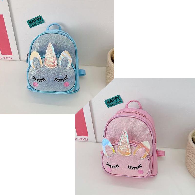 Balo mini nhỏ kim tuyến ngựa unicorn 1 sừng cho mẹ và bé gái đi du lịch đi chơ