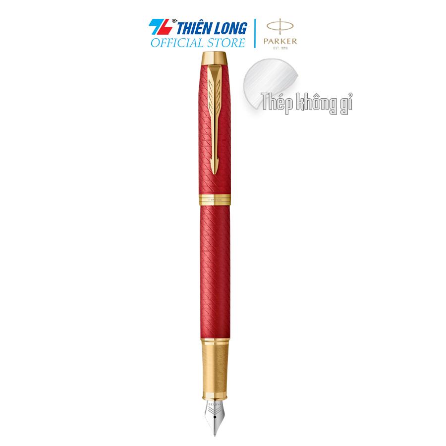 Bút máy cao cấp Parker IM PRM Red GT TB-2143468 - Thép không gỉ