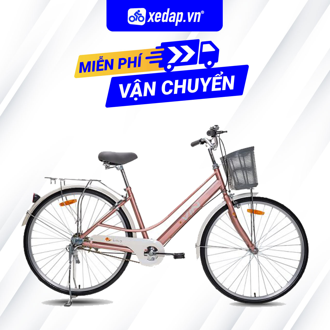 Xe Đạp Đường Phố TOURING VINBIKE LILY 26 - BÁNH 26 INCHES cho chiều cao (1m50-1m70)