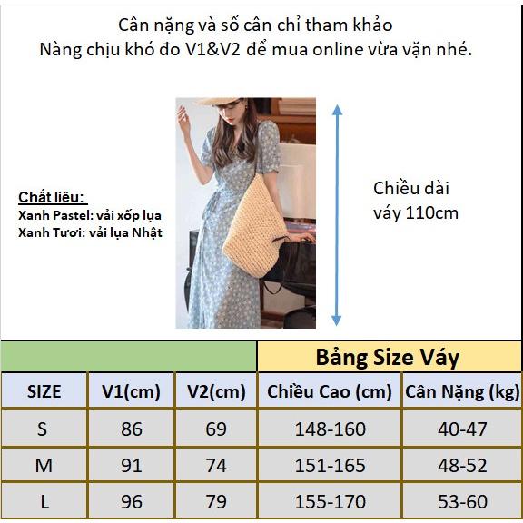 Đầm nữ vintage cổ V đắp chéo thân dáng dài cột eo - NA13