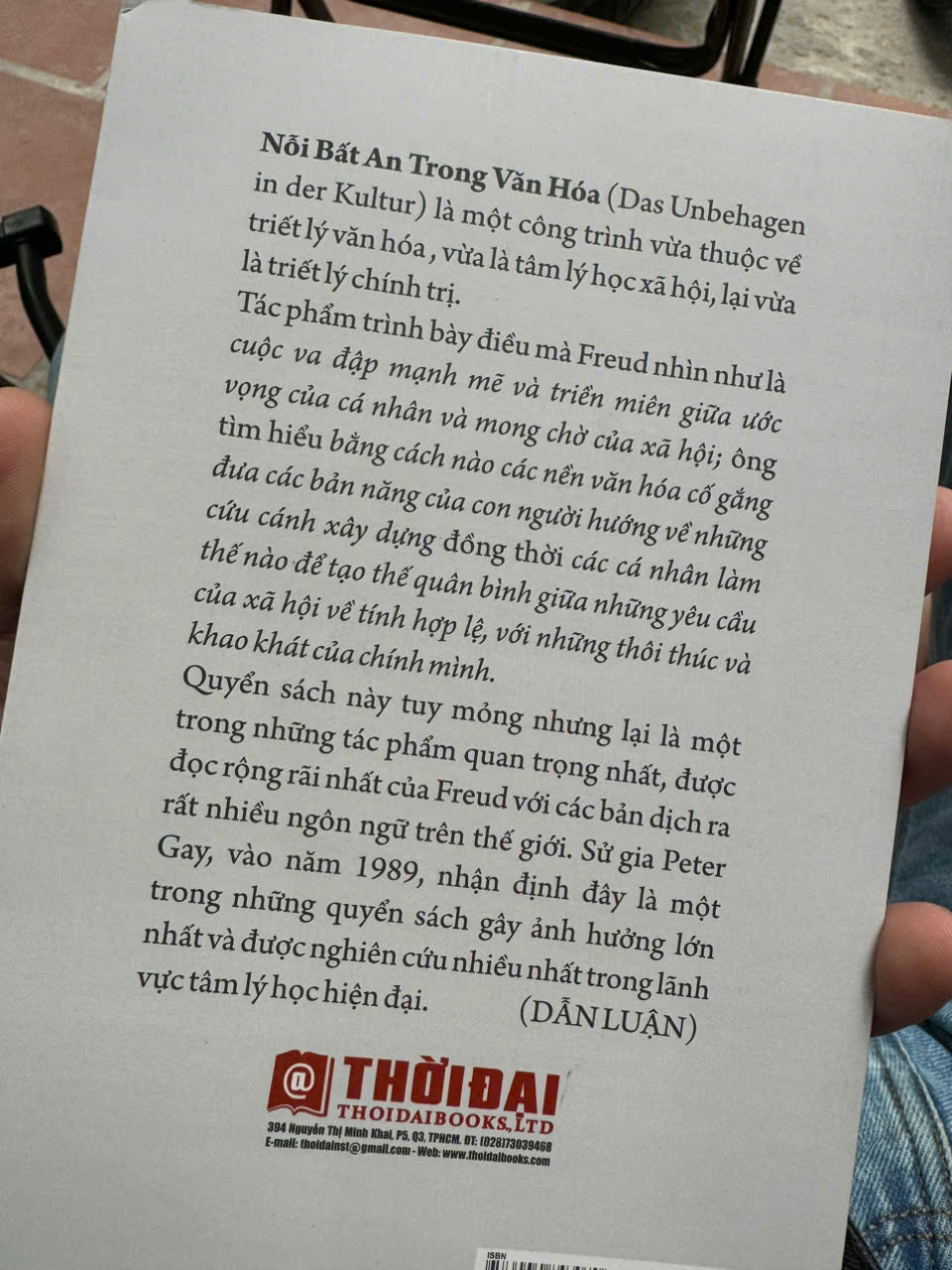 NỖI BẤT AN TRONG VĂN HOÁ – Sigmund Freud – Thời Đại – NXB Tri Thức
