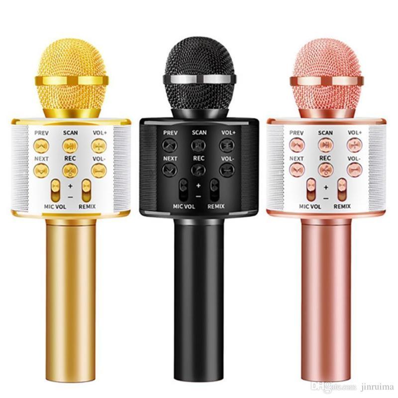 Mic Hát KARAOKE không dây WS858 âm thanh trầm ấm,chất lượng mic LIVErTREAM