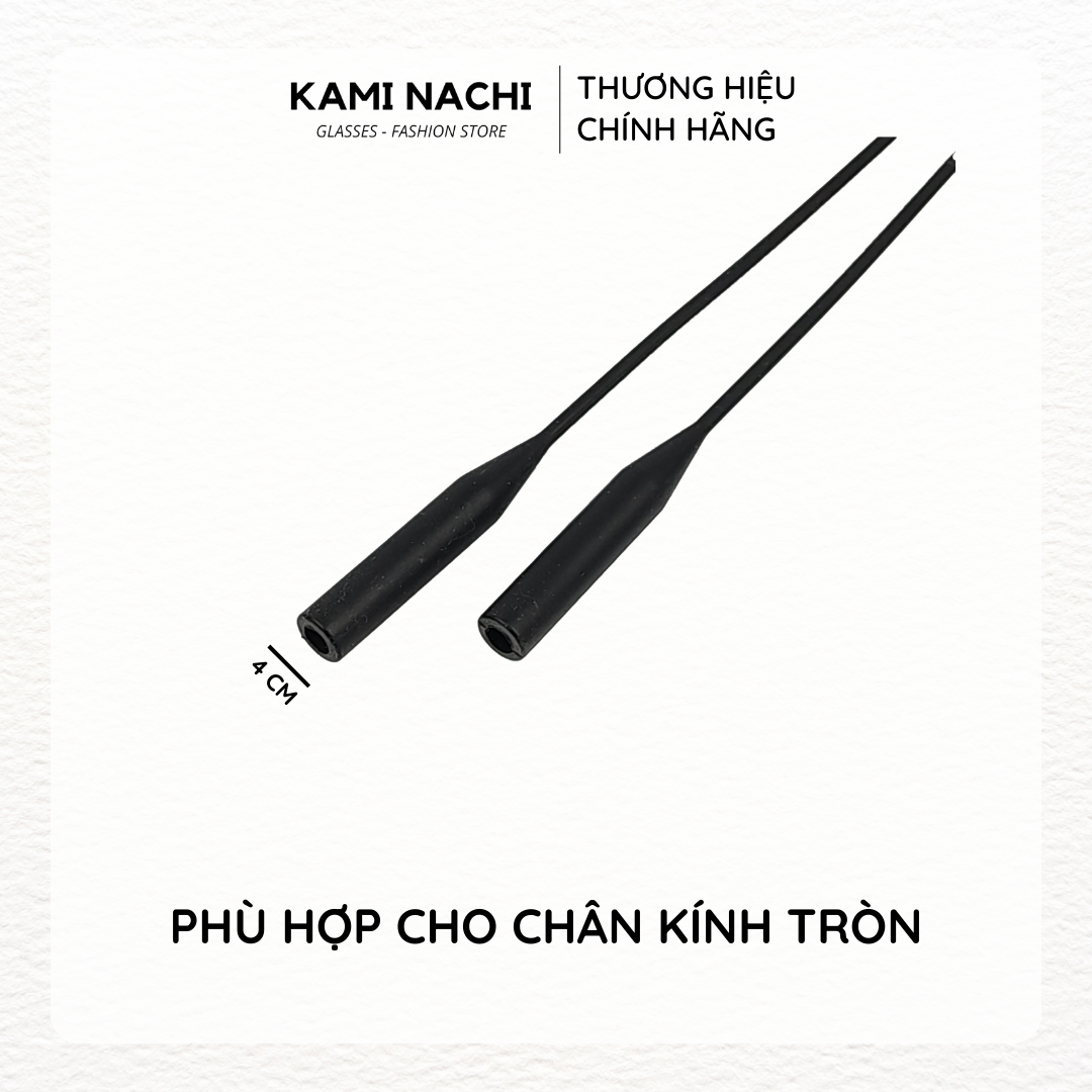 Dây đeo chống trượt cho mắt kính KAMI NACHI phiên bản nâng cấp lỗ tròn 4mm chất liệu silicon