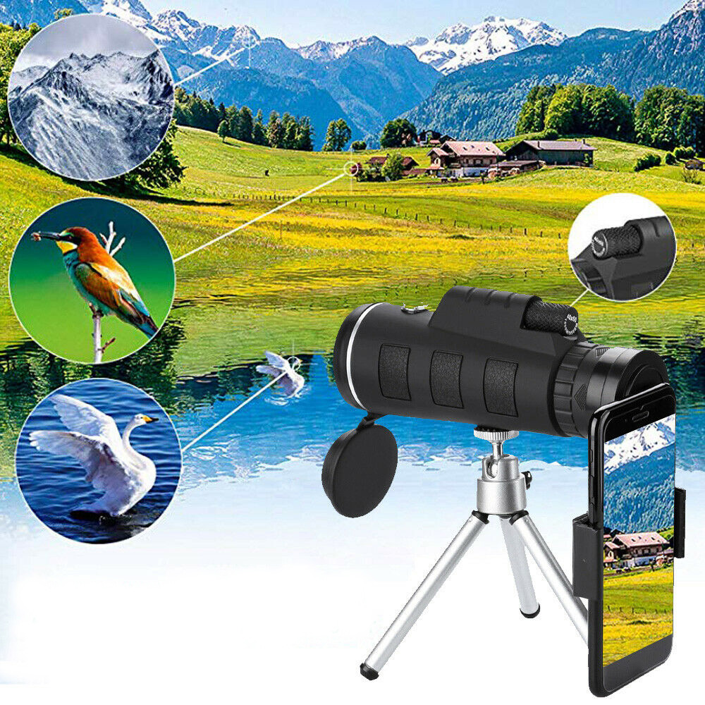 XỐng kính quang học Zoom 40X60, ống nhòm kèm giá đỡ máy