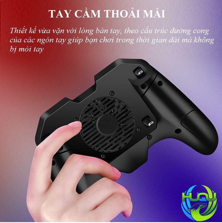 Tản Nhiệt Điện Thoại Kiêm Tay Cầm Chơi Game Huqu HQ-F8 - Thoải mái khi sử dụng