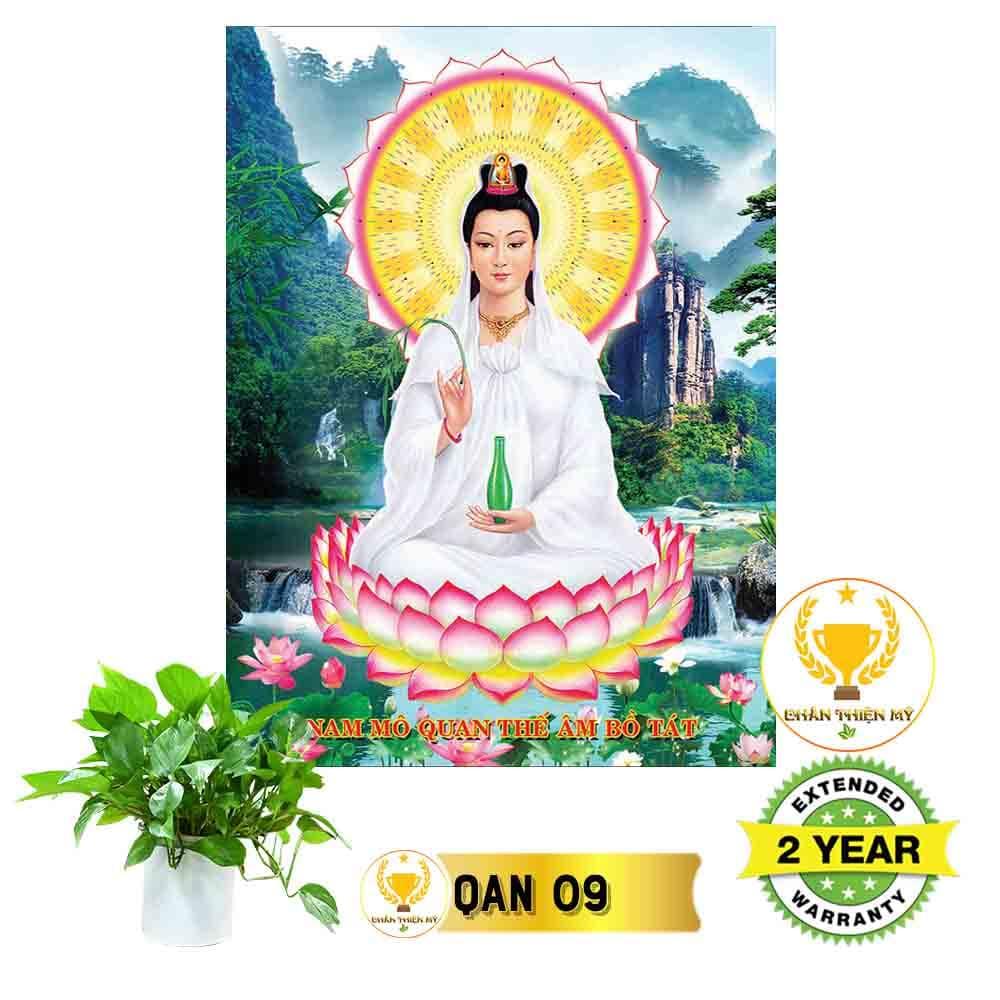 Tranh Quan Thế Âm Bồ Tát có khung_QAK2