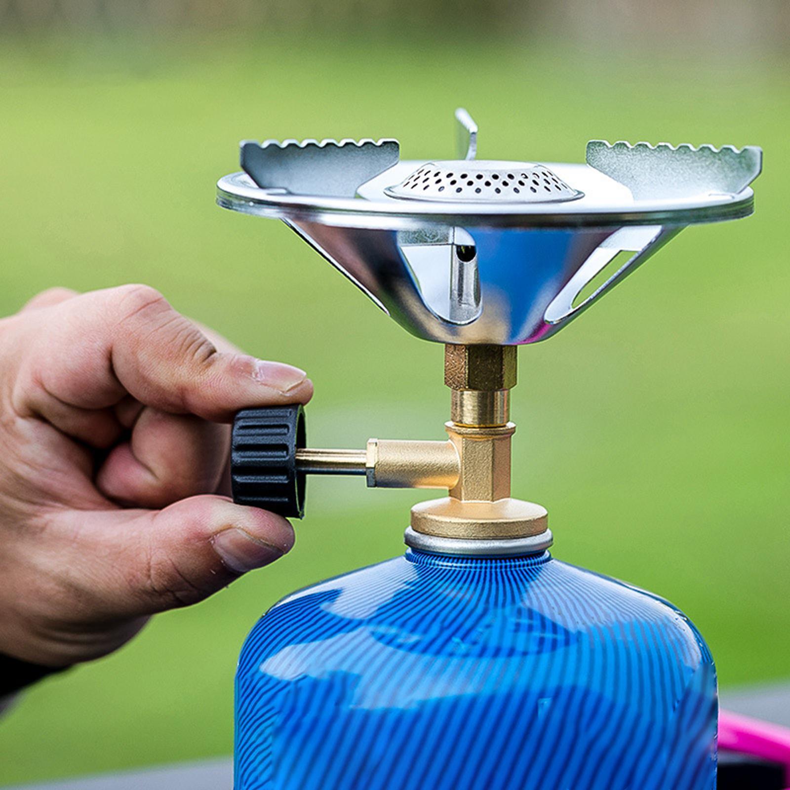 Portable Camping Stove Burner Compact Strong Firepower Pocket Stove for Camping Outdoor