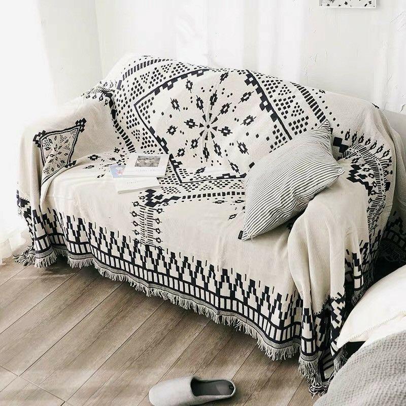 thảm vintage, thảm sofa, thảm thổ cẩm kích thước 2m3×1m8 hoặc 1m3 ×1m8