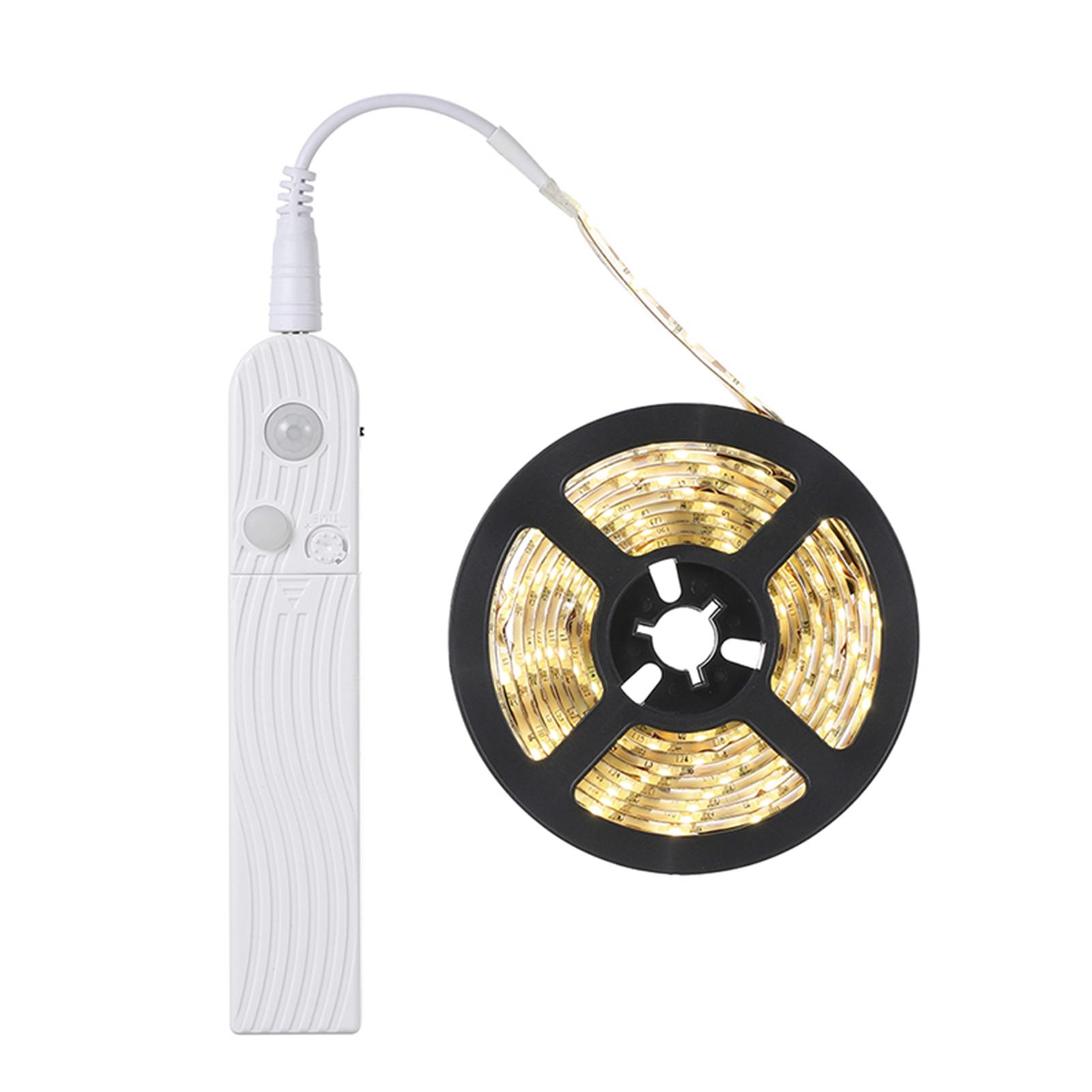 Dây đèn LED cảm biến ánh sáng khi có chuyển động, tiết kiệm năng lượng, phù hợp gầm bàn, tủ, giường lan cang