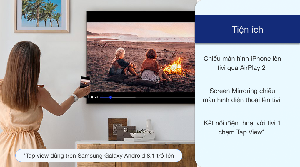 Smart TV samsung 4K 43inch 43AU7700 - Hàng Chính Hãng