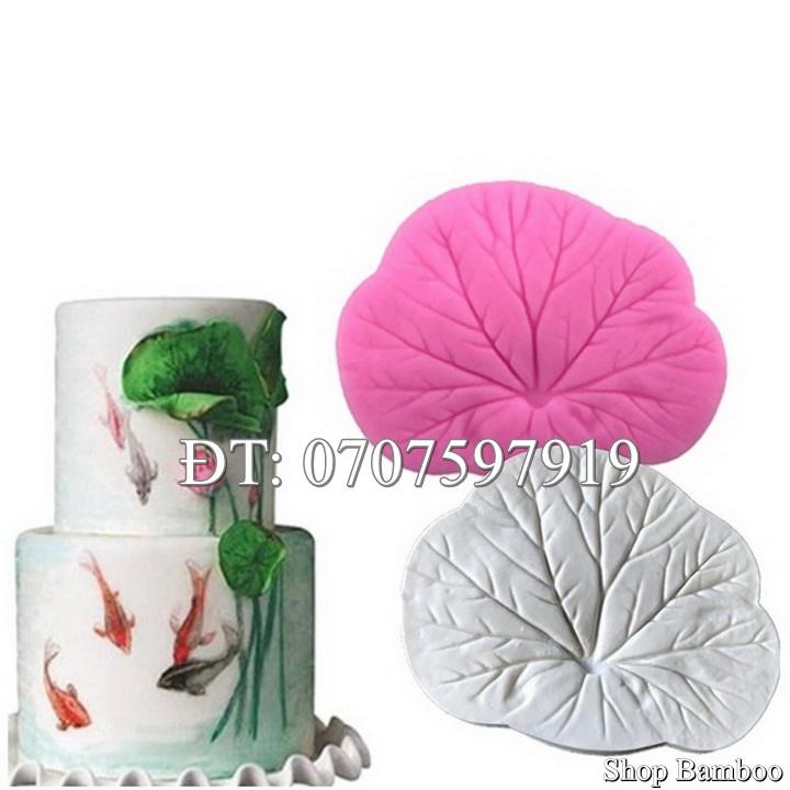 Khuôn silicon làm bánh, rau câu lá sen - Mã số Q 1586