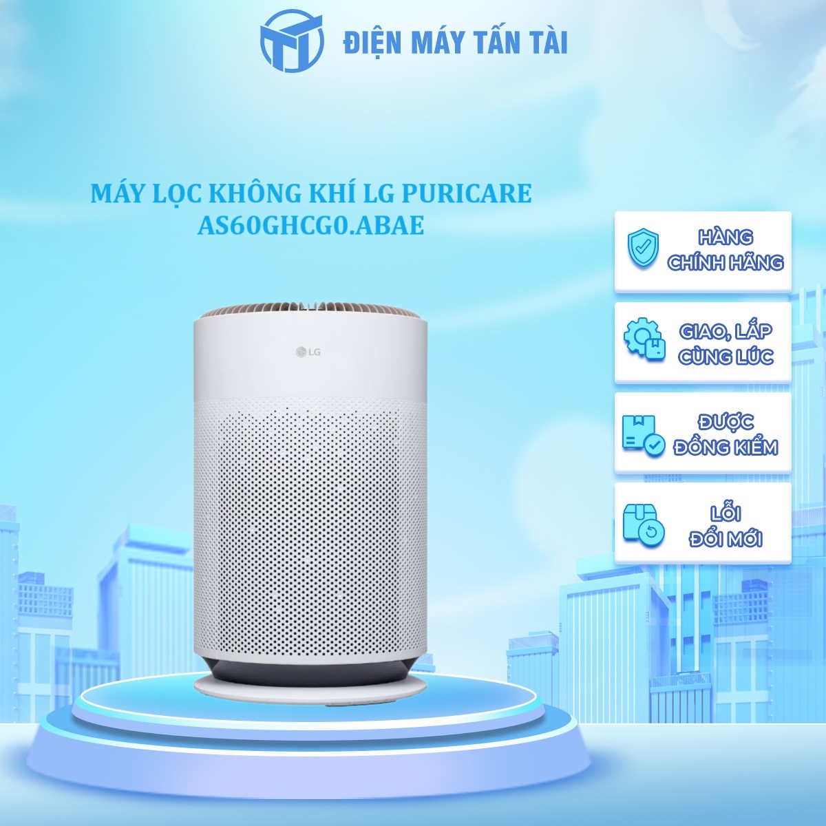 AS60GHCG0.ABAE - MÁY LỌC KHÔNG KHÍ LG PURICARE AS60GHCG0.ABAE - Hàng chính hãng