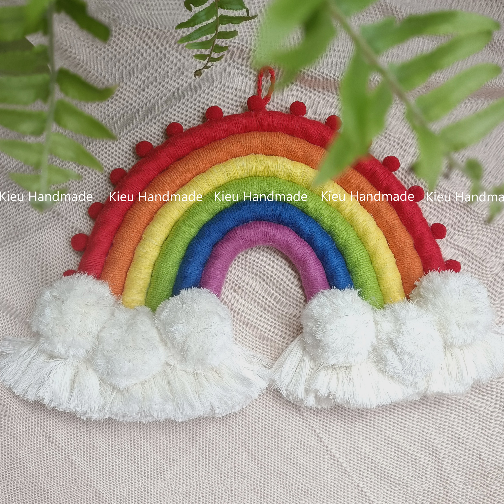 Cầu vồng macrame quà tặng trang trí phòng bé size lớn - ảnh thật, nhiều mẫu