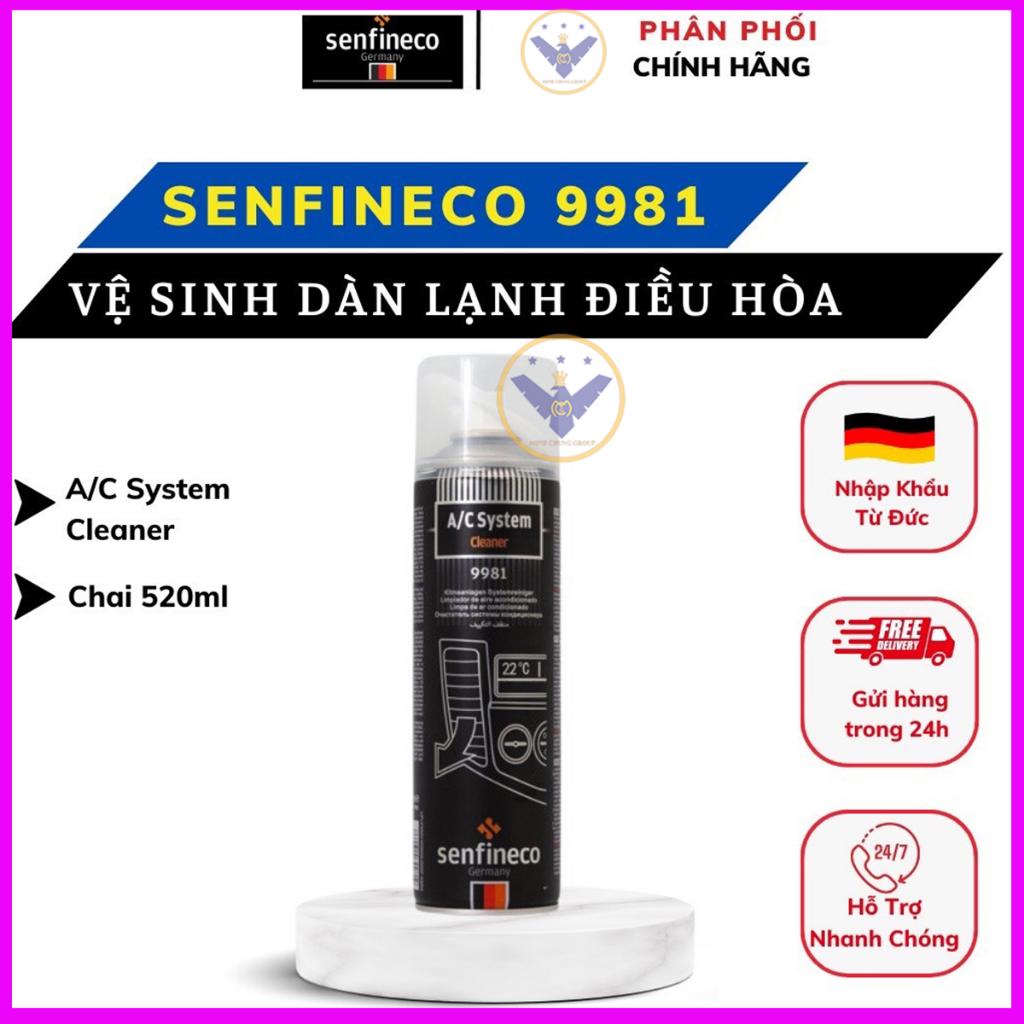 Dung dịch vệ sinh dàn lạnh Senfineco 9981 A/C System Cleaner 520ml - Made in Germany