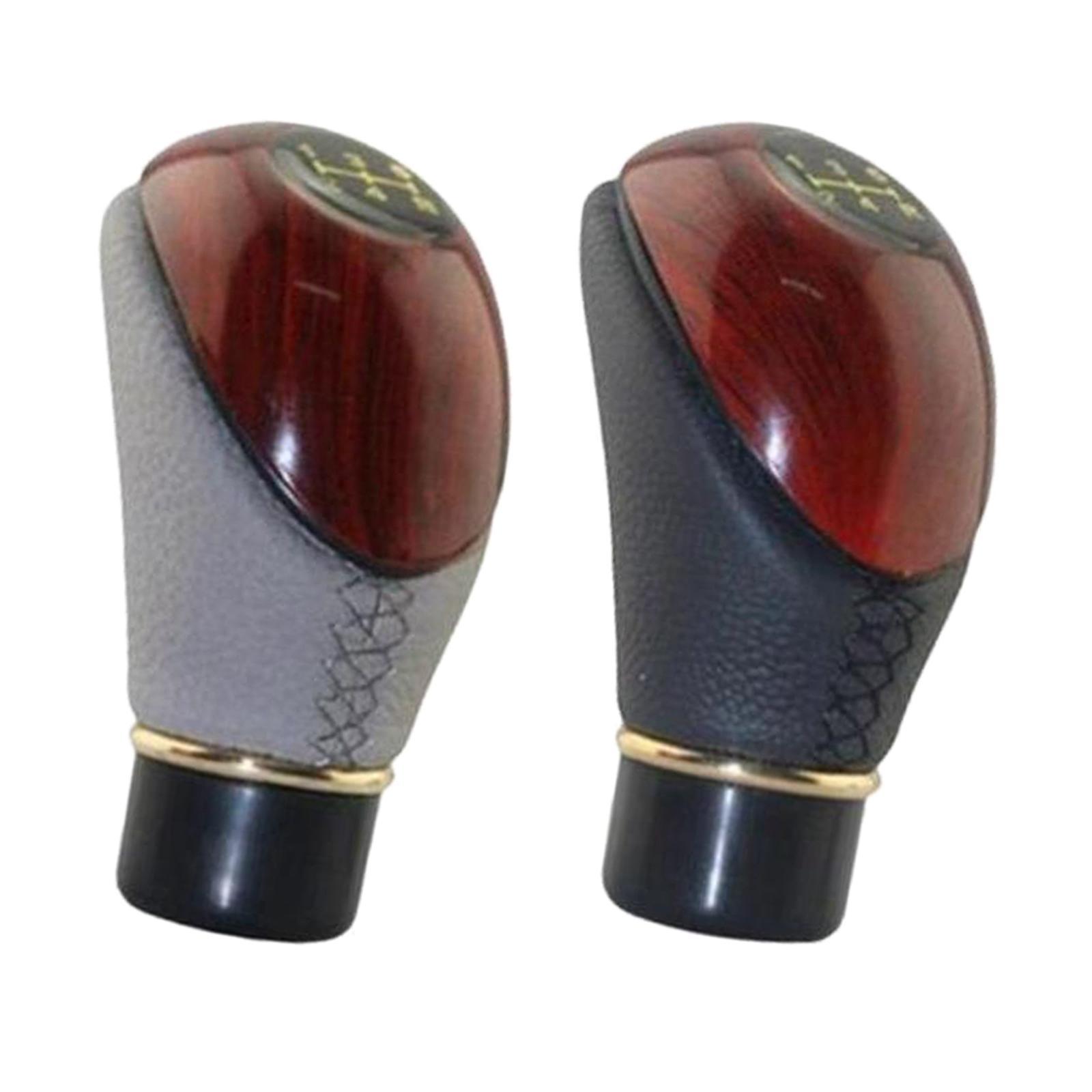 2Pcs Manual Gear Shifter Knob shifting Knob 5 Speed Replace