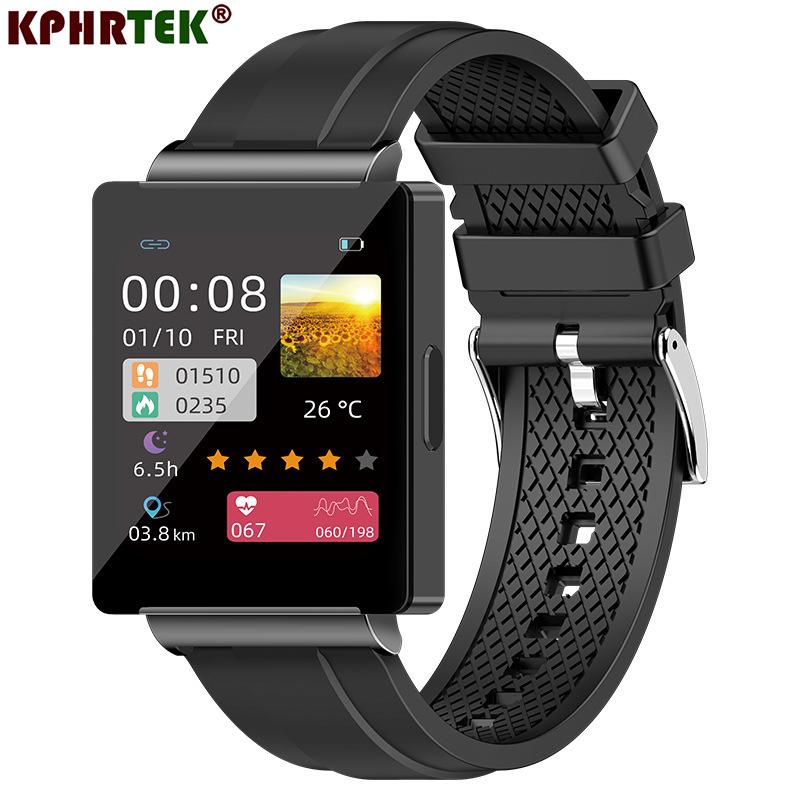 KS01 SMART WATCH NFC Kiểm soát âm nhạc Music Men Women Fitness Nhịp tim BP Glucose Glucose Body Smartwatch