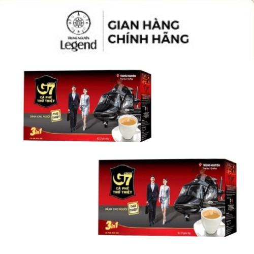 Combo 2 Hộp Cà Phê Sữa Hòa Tan G7 3in1 - Hộp 21 gói - Trung Nguyên Legend (Gu vừa, béo, thơm, vị đậm)