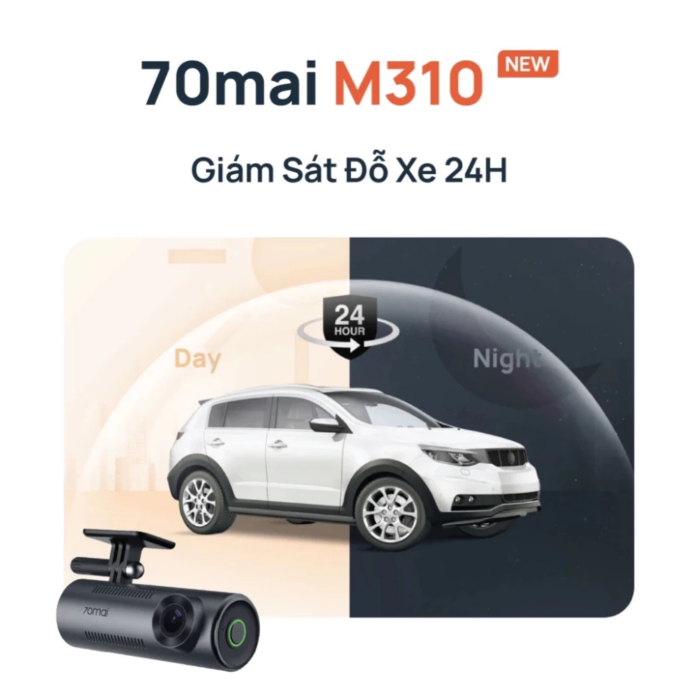 Camera hành trình Sothing 70Mai M310 Quốc tế chính hãng, ghi hình 2K QHD sắc nét, giám sát đỗ xe 24H, điều khiển bằng giọng nói- Hàng chính hãng