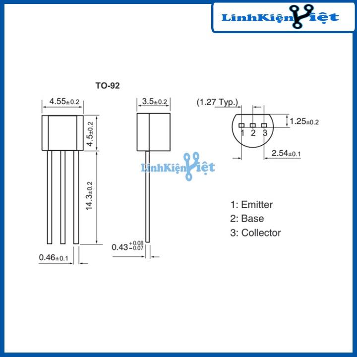 Transistor C945 50V 150mA TO-92 NPN