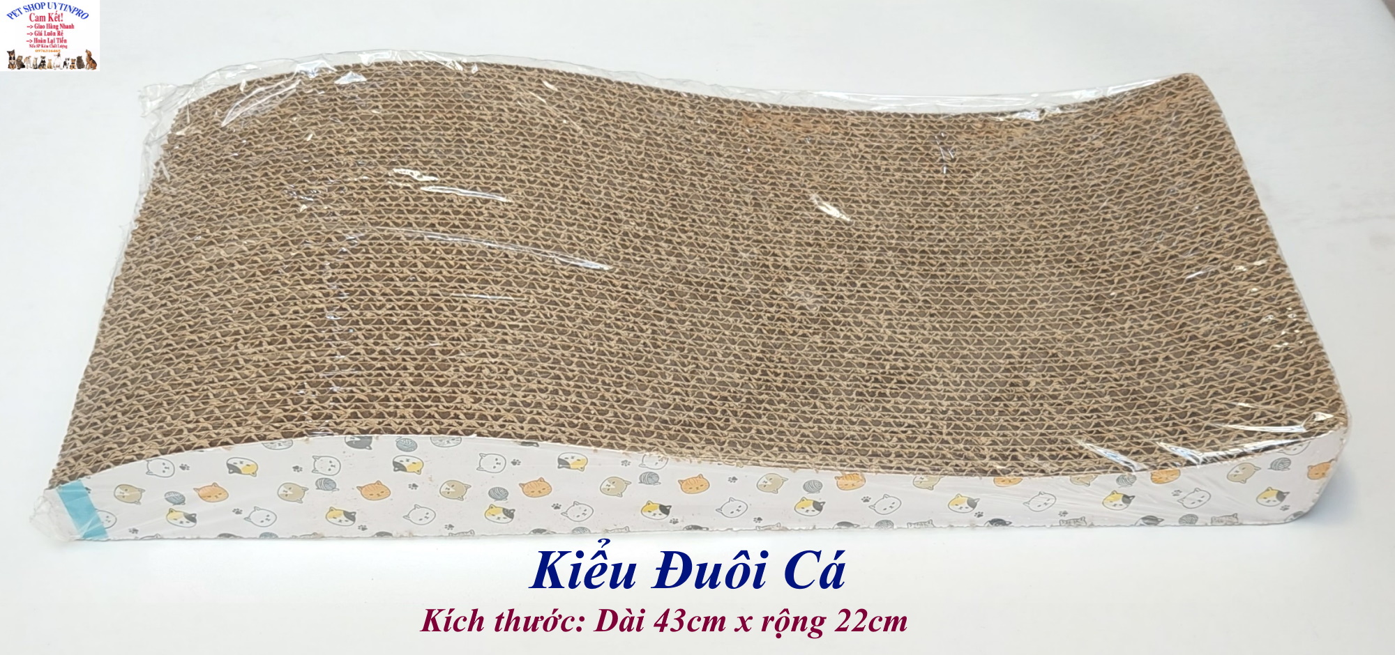 Bàn cào móng cho Mèo Size 40cm x 23cm Làm sạch móng Giúp móng luôn trong tình trạng tốt nhất Giúp mèo giải trí Xả stress