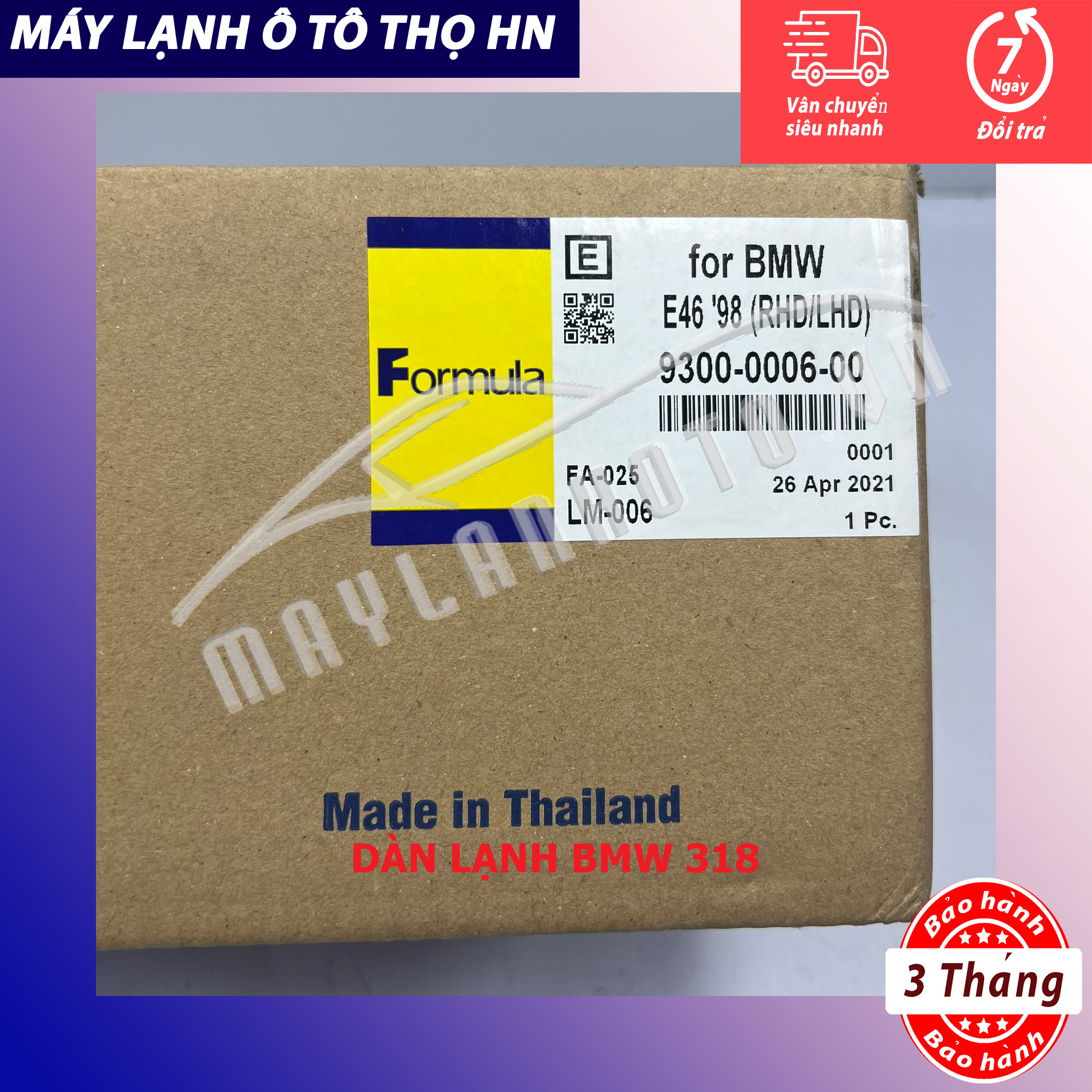 Dàn lạnh BMW 318i - 320i - 325i 2004-2005-2006 Hàng xịn Thái Lan 04 05 06