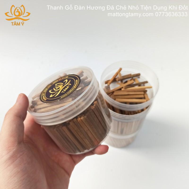 Thanh Gỗ Đàn Hương Trắng Đã Chẻ Nhỏ Tiện Dụng Khi Đốt