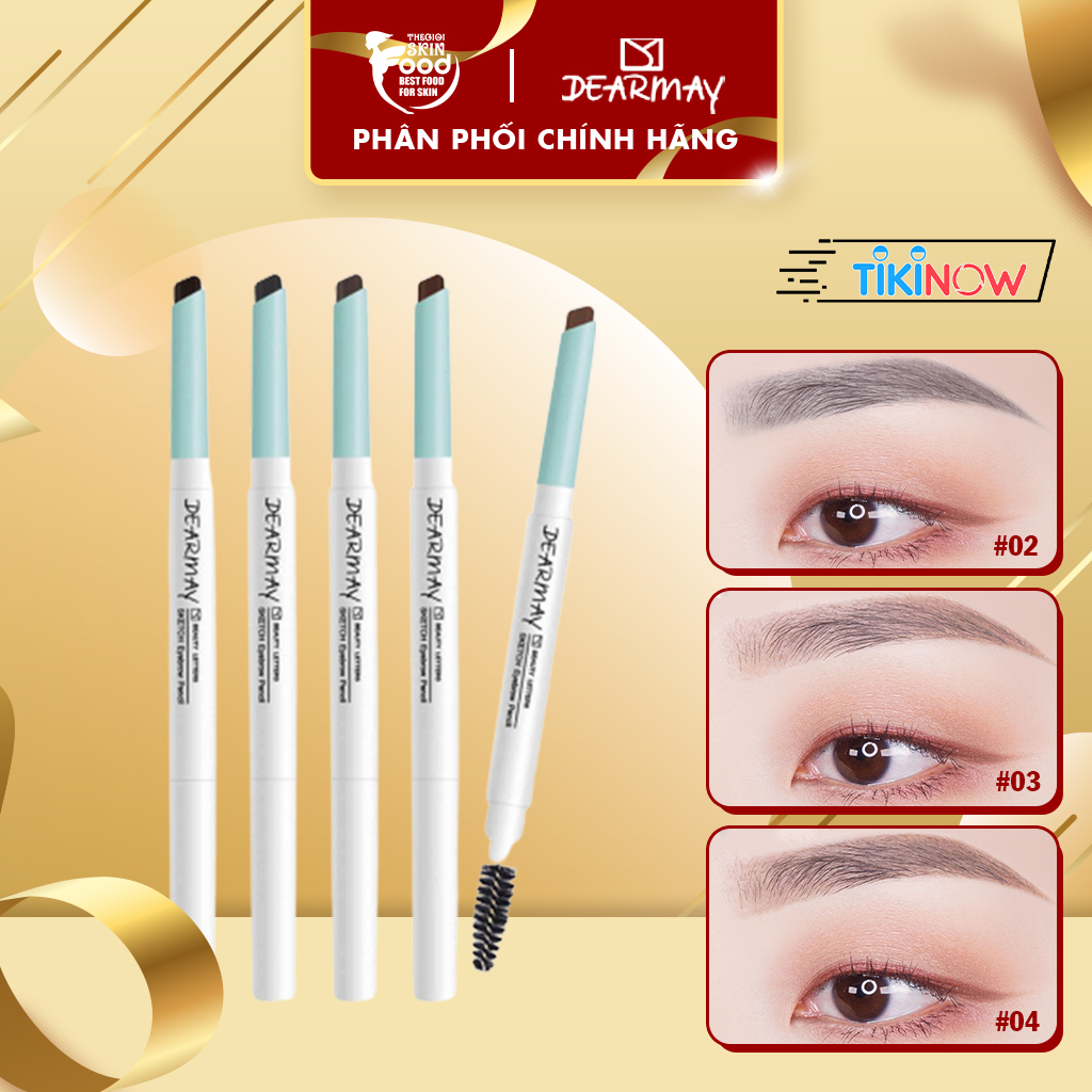 Chì kẻ mày lâu trôi, dễ kẻ Hàn Quốc Dearmay Sketch Eyebrow Pencil